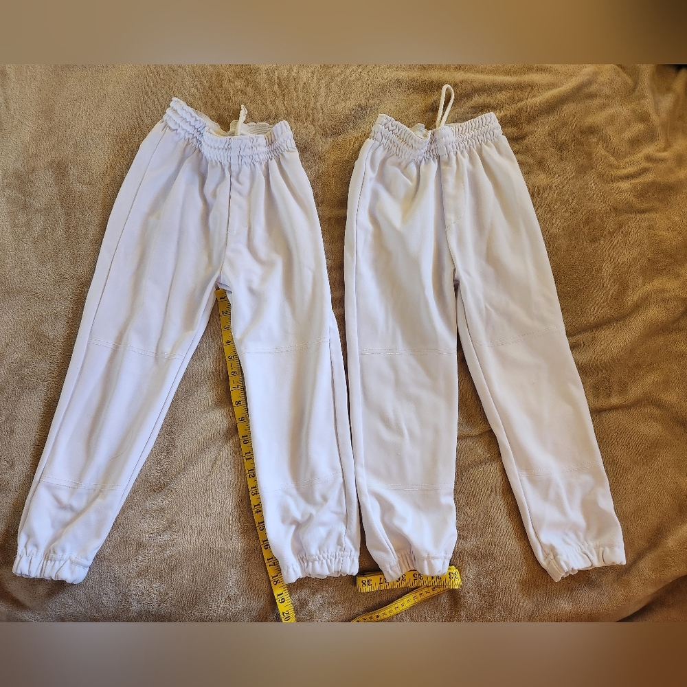 Youth Baseball Or Softball Pants Medium White